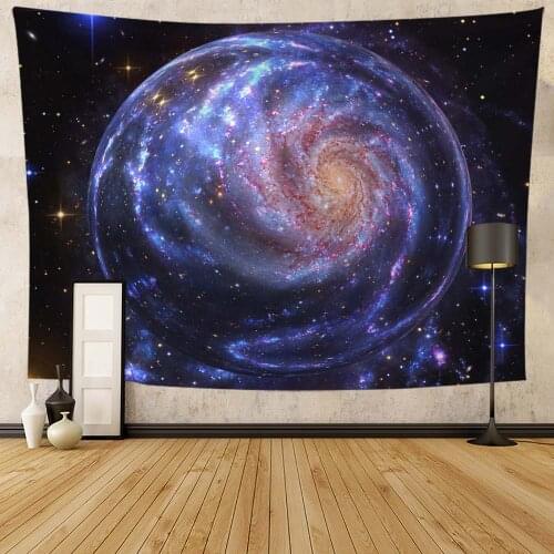 Aesthetic Anime Tapestry Wall Hanging Starry Sky Thin Printed Wall Tapestry Home Bedroom Decoration 0.75*1/1.3*1.5/1.5*2m 1pc