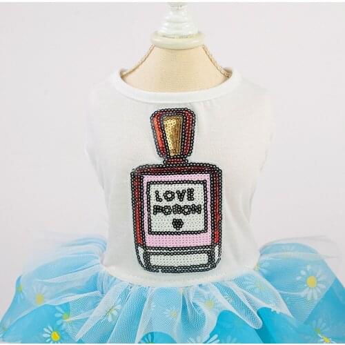 Cotton Pet Dress Girl Dog Clothes Puppy Dress For Small Dog