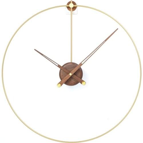 Spain European-Style Luxury Wall Clock Gold Modern Creative Wall Watch Silent Living Room Wall Watches Home Decor Reloj Pared