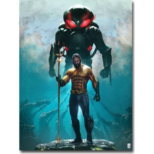 Aquaman Movie Silk Poster Wall Sticker Decoration Gift