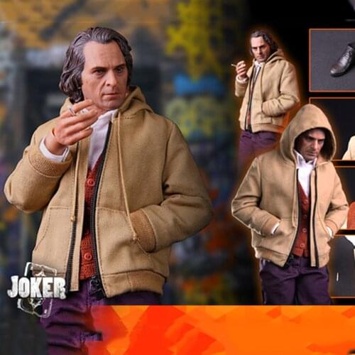 Collectible TOP-001 1:6 JOKER Joaquin Phoenix Clothes W/ Head Sculpt For 12" Figure body Model Toys