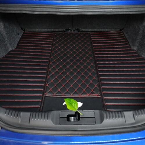 Embroidery Tail Box Pad Trunk Mat All-inclusive Tail Box Mat Interior Stowing Tidying Accessories for 15-20 Ford Mustang
