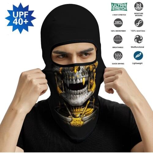 Summer Balaclava Skullies Beanies Breathable Headband Camo Military Bicycle Neck Scarf Helmet Liner Hat Face Cover Cap Men Women
