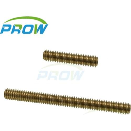 Copper brass full-length threaded corrosion-resistant bolts length: 44.5mm / 20.5mm 8# Inch: 8-32 screw bolt A
