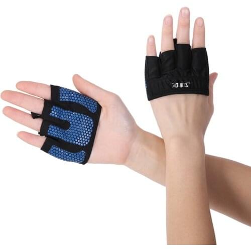 Men Women Yoga Fitness Gloves Weightlifting Gym Training Sports Gloves Half Finger Exercise Workout Body Building Cycling Gloves
