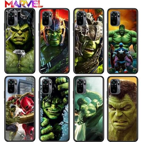 Hulk marvel hero for Xiaomi Redmi Note 10 10S 9 9T 9S 9Pro Max 8T 8Pro 8 7 6 5 Pro 5A 4X 4 Soft Black Phone Case