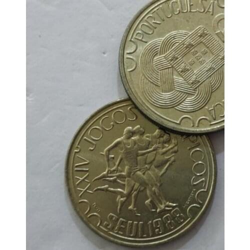 36mm Portugal 1988 ,100% Real Genuine Comemorative Coin,Original Collection