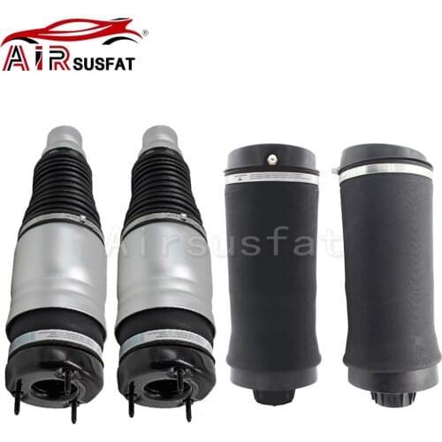 4pcs Front + Rear Air Bellow Sleeve Suspension Spring Bag For Jeep Grand Cherokee WK2 2011-2016 68029902AE 68029902AB 68029912AE