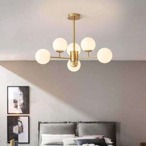 Ball Pendant Lighting For Bedroom/living Room Nordic Brief LED Pendant Lamp Home Indor Hanging LIght Fixture Indoor
