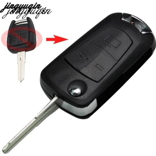 Jinyuqin Replacement Modified 3 BTN Flip Folding Remote Key Shell Case Fob For Opel Corsa Astra Kadett Monza Montana HU46 Blade