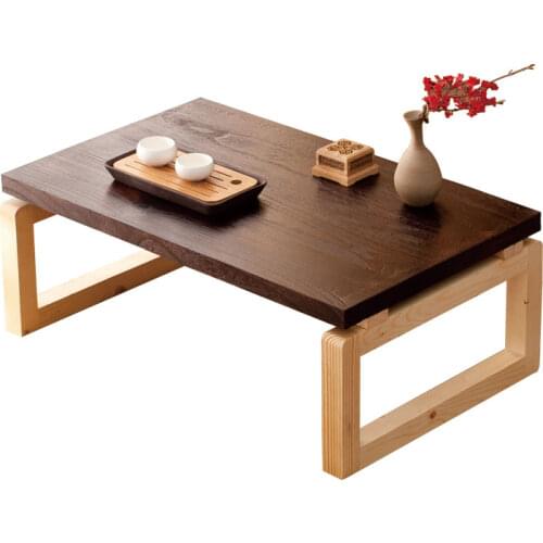 Tatami tea table window table folding kang table balcony Japanese small tea table