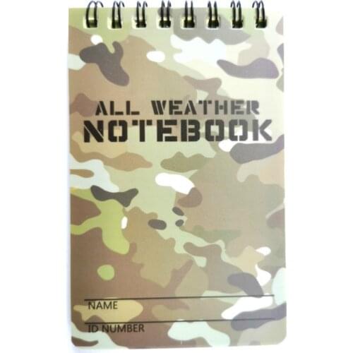 Tactical Note Book All-Weather All Weather Notebook Waterproof Writing Paper in Rain