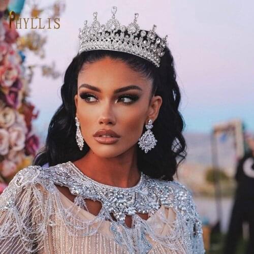 A67 Baroque Headband Crystal Bridal Tiaras And Crowns Hair Ornaments Wedding Hair Accessories Women Tiara Rhinestone Jewelry