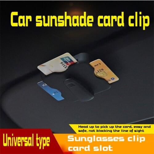 General purpose Car Portable Fastener sunshade card clip Sunglasses clip card slot Car supplies