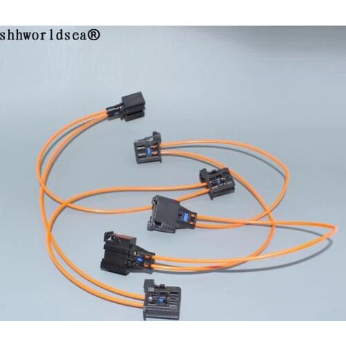 Worldgolden MOST Optic Fiber Jumper Cable Multimedia Connectors For Audi BMW Benz Porsche etc