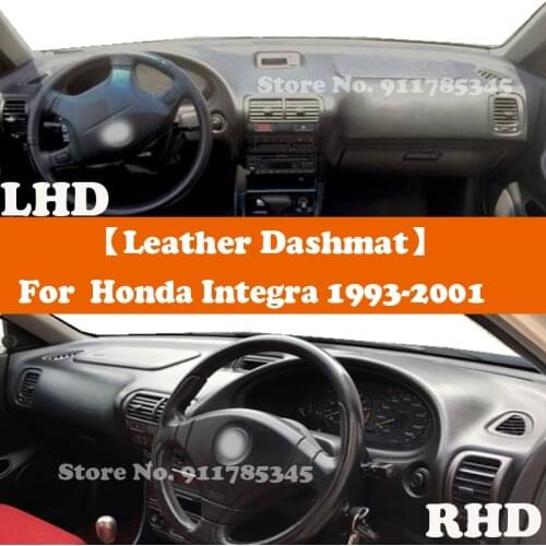 Suede Leather Dashmat Accessories Car-Styling Dashboard Covers For Honda Integra Type R RS DC2 DC4 MD 16V GS-R DB8 RX5 Acura