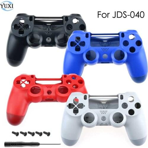 YuXi Replacement Front / Upper Back Housing Shell Case for PS4 Pro Slim 4.0 Controller JDM JDS 040 Gamepad