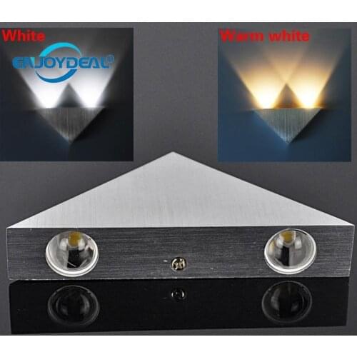 3W Aluminum LED Wall Lamp Triangle Stair Wall Light Spot Lamp Modern Pathway Bedroom Sconce Lighting AC 85~265V