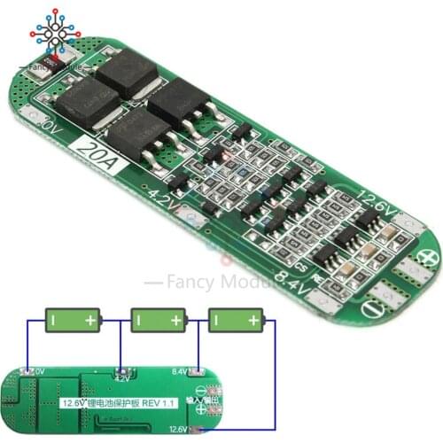 3S 20A Li-ion Lithium Battery 18650 Charger PCB BMS Protection Board 12.6V Cell Module