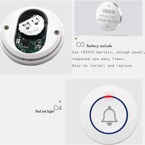 433MHz Wireless SOS Button Panic button Wireless button program for doorbell funtion for Our home burglar alarm system