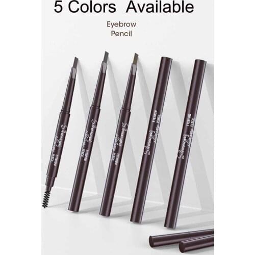 5 Colors Eyebrow Pencili Tint Cosmetics Lasting Paint Tattoo Waterproof Black Brown Pen Makeup Retail Package