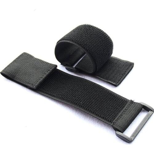 5 pcs 5 cm Width 20 - 90 cm Length Stretch Elastic Cable Ties Nylon Fastening Strap Hook Loop Magic Tapes with Plastic Buckles