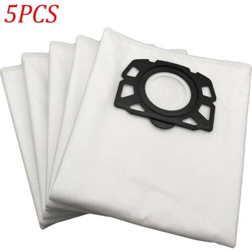 5pcs Dust Filter Bags for Karcher MV4 MV5 MV6 WD4 WD5 WD6 WD4000 to WD5999 Robot Vacuum Cleaner Part #2.863-006.0