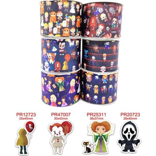 Free shipping 2020 new arrival 50yards cartoon printed grosgrain ribbons 43049