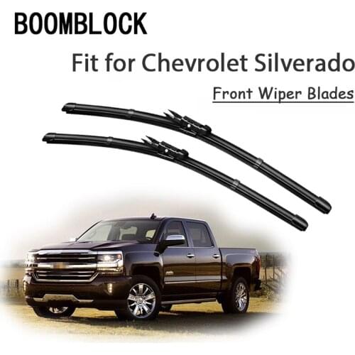 BOOMBLOCK 2PCS High Quality Front Windshield Wiper Blades For Chevrolet Silverado 1500 2017 2016-99 Chevy Accessories