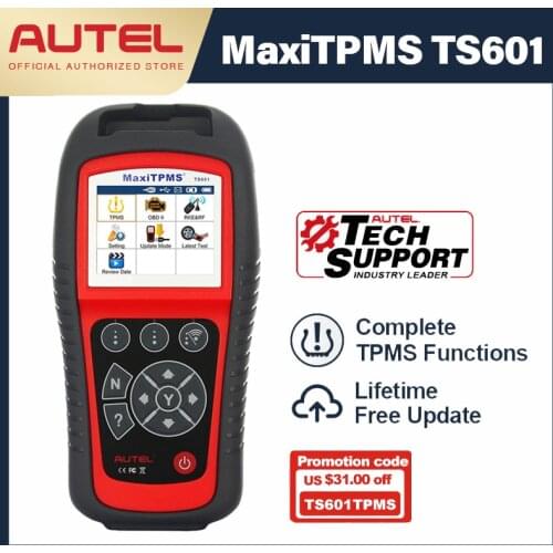 AUTEL MaxiTPMS TS601 Diagnostic Tool Car TPMS Tool OBD2 Scanner Automotive Tool Activate Tire Sensor TPMS programmer Code Reader