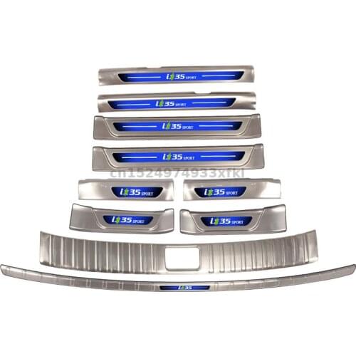 For Hyundai Tucson ix35 218-2019 High-quality stainless steel Trunk Tread Plate Trim Scuff Plate car accessories Car styling