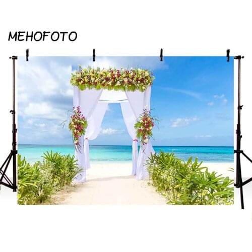 MEHOFOTO Photography Backdrop Natural Scenery Background Beach Landscape Wedding Photo Backdrops for Photobooth Studio
