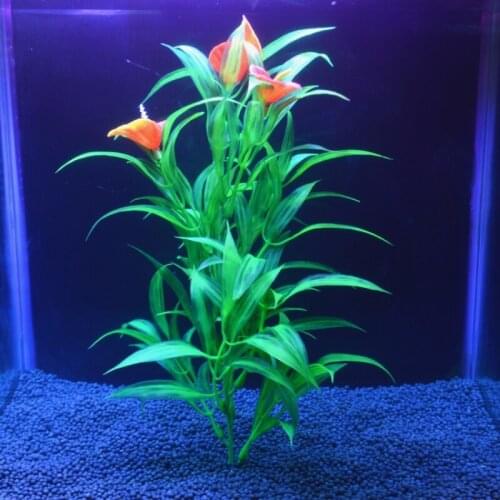 Artificial Underwater Plastic Plants Aquarium Fish Tank Aquatic Fake Shrub Green Water Grass Viewing Simulation Decoration