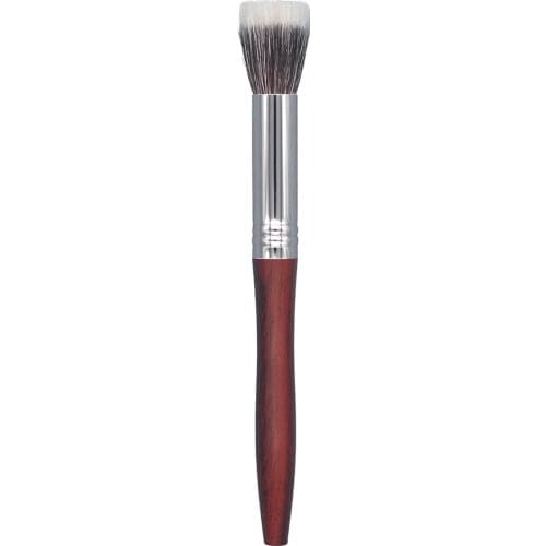 N72 Professional Handmade Makeup Brush Soft Saibikoho Goat Hair Multi-task Stippling Brush Red Sandalwood Handle Make Up Brushes