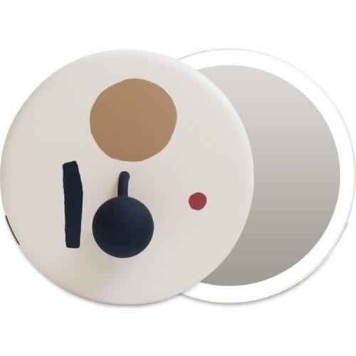 5V 1A 3w 800mAh LED Fill light makeup small mirror protable chargeable Adjustable brightness ABS PMMA 114.5x114.5x40mm