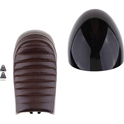 Motorcycle Cafe Racer Retro Rear Seat Cushion & ABS Plastic Cover