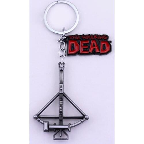MQCHUN 2017 The Walking Dead Keychain Crossbow Bow and Arrow Key Chain Retro Key Ring -50