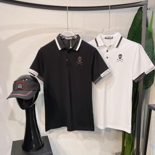 New 2021 ML Mens Golf Polo-Shirt Summer Sports Quick-Dry Short Sleeves