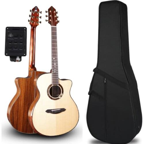 Professional Solid Jumbo Guitar,41" guitar with Solid Spruce Top/ Laminated rosewood Body, guitars china with Pickup,T-JB160CE