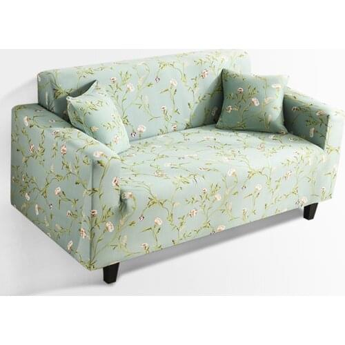 Nordic Style Milk Silk Printing Sectional Sofa Cover Non-Slip Sofa Covers For Living Room 1 2 3 4 Seater,Universal Couch Cover