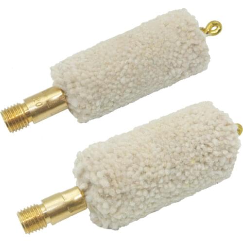 Green World 3pcs/lot Mop Brush with Brass Holder & Core ,Gun Clean Brush ,Solid Brass Thread 5/16"-26T