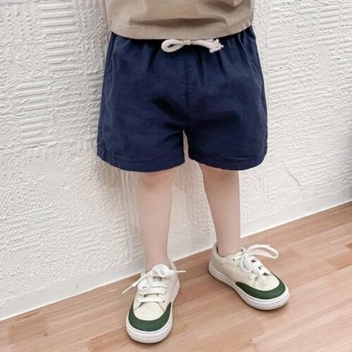 Boys Shorts Summer Cotton Children Shorts Solid Color Baby Boys Clothes Trousers New Kids Casual Shorts For Baby P407