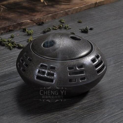 Gossip incense burner incense coil incense burner censer new incense burner censer porcelain Buddha tea censer