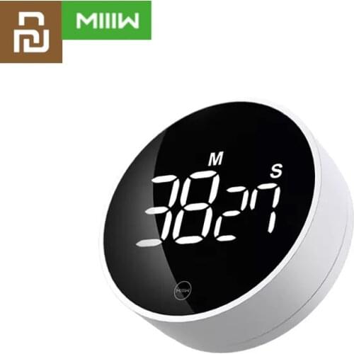 Youpin MiiiW Static Enjoyment Rotating Timer LED Digital Display Magnetic Design Positive and Negative Timing Daily Life & Work