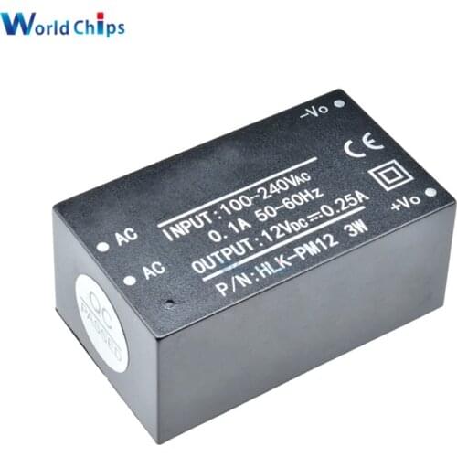 AC-DC 220V to 12V Buck Step Down Power Supply Module Converter Intelligent Household Switch HLK-PM12 UL/CE