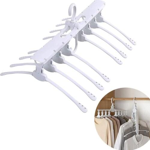8 In 1 Magic Hanger Clothes Drying Rack Storage Rack Organizer Closet Storage 360 Degree Rotating Foldable Travel Space Saving
