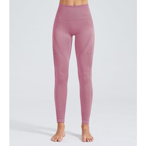 Women Gym Energy Seamless Leggings High Waist Fitness Super Stretchy Gym Tights Leggings Tummy Control Yoga Pants Running Tights