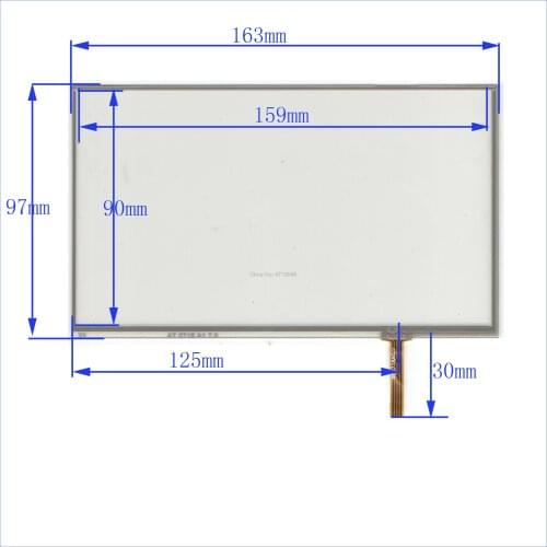 ZhiYuSun wholesale AT0718 163*97mm 7inch 4lines resistance screen for car DVD redio this is compatible 163mm*97mm