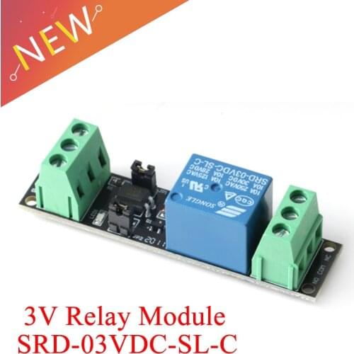 1 Channel DC 3V Relay High Level Driver Module Optocoupler Relay Module Isolated Drive Control Board for Arduino