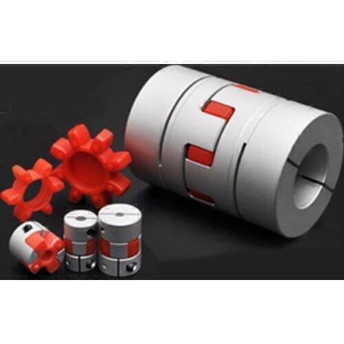 1pcs 40mm*75mm Aluminum alloy plum coupling ball screw elastic star joint shaft coupling CNC coupler 14mm-22mm hole diameter